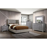Cayla Bed Model Cm7779Gy-Queen Bed By Furniture Of America